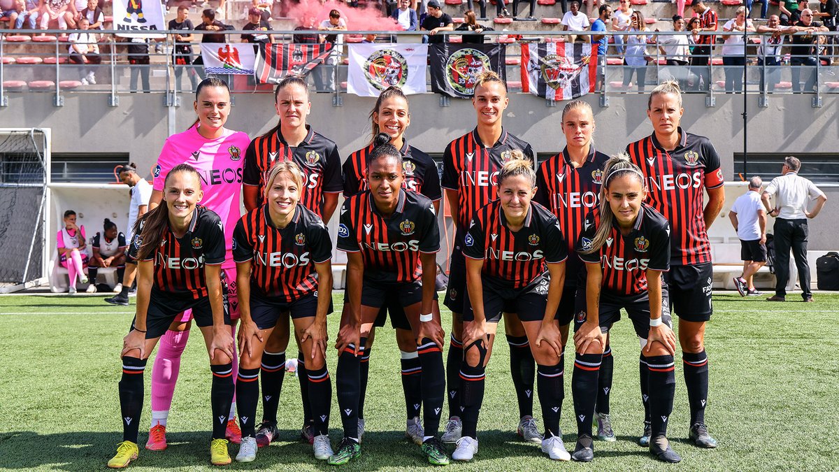 ogcnice's tweet photo. Le groupe pour le derby #OGCNOM en D2 Féminine ce dimanche

Saint-Léger, Lemiere | Chareyron, Godart, Marichaud, Von Potobsky, Galli | Robert, De Seixas, Bouziani, Rochetaing | Palacin, Bouchet, Balde, Villetard, Constant

🗓️ Match à 17h aux Francs-Archers (entrée gratuite)
📺 Retransmission en direct sur #OGCNice TV