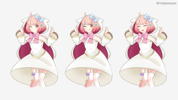 <ネタばらし❺>偽聖女チエル。前回の人狼チエルとうってかわって、線画から着彩まで2時間クオリティ。フリルバリバリのチエルっぽさもっと出したかったなぁ... 