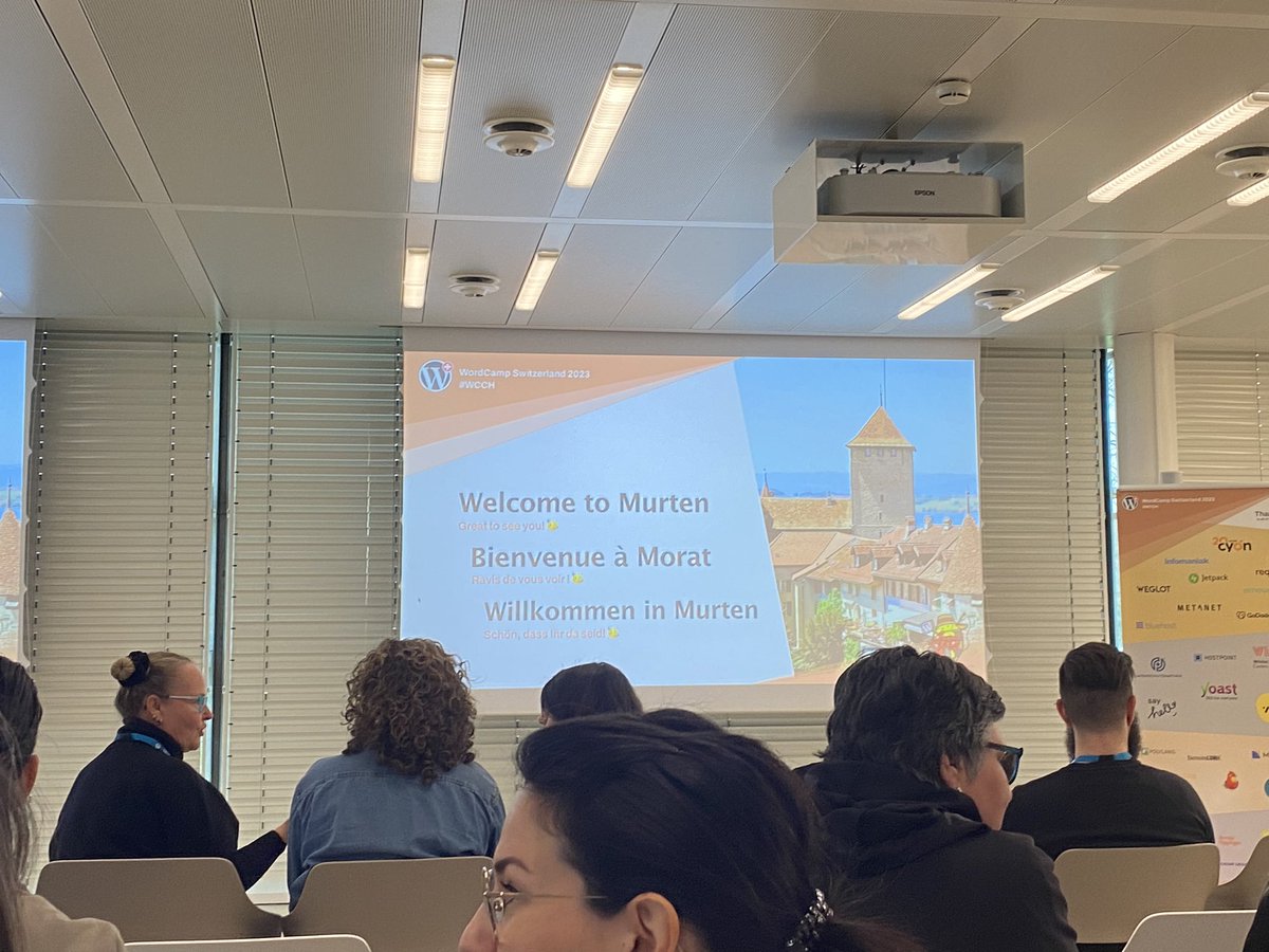 C’est parti! #wordcamp #wordpress #murten #switzerland