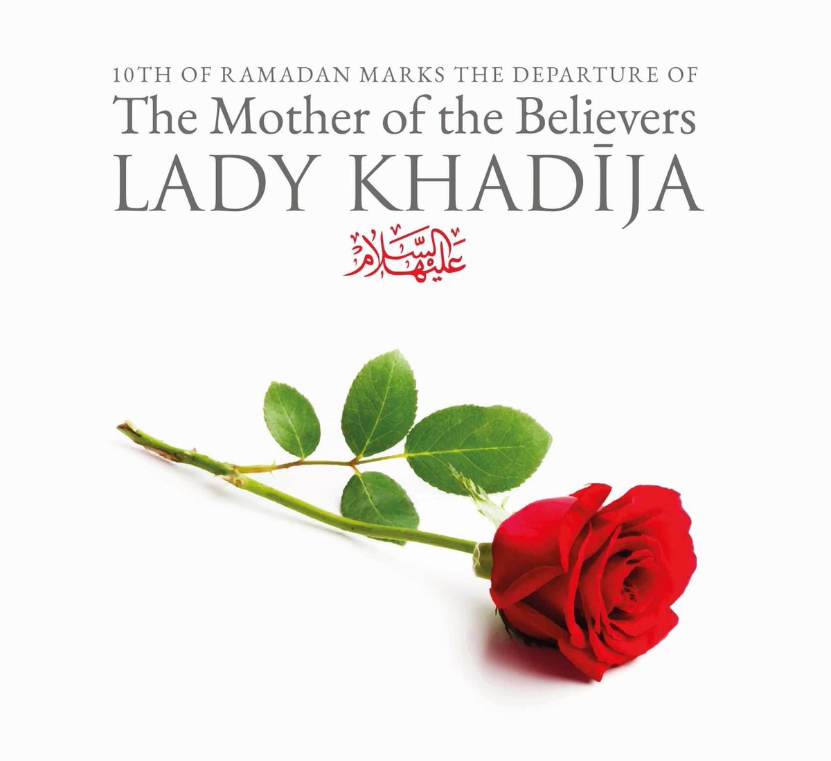 Awaited_Hope's tweet photo. The 10th of the Month of #Ramadan marks the death anniversary of Lady #Khadija (sa) the first &amp; beloved wife of Prophet Muhammad (PBUH) &amp; mother of Syeda Fatima (sa) &amp; first female follower of Islam, also known as 'Mother of the Believers'.

1/2 https://t.co/zVrY96o5Vd