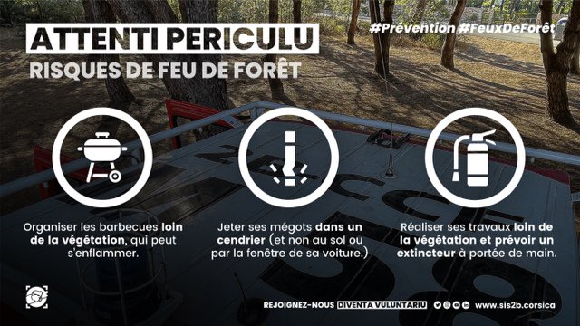 sis_2b's tweet photo. #UFocuBasta Malgré les appels à la prudence,à l’interdiction d’incinérer nous faisons face à de nombreux départs de feux depuis hier. Stop aux imprudents, aux négligents qui exposent les populations au danger du feu. Ci n’hé una tecchjia, vergogna.@Prefet2B @IsulaCorsica @SIS_2A https://t.co/U354ra4y1O
