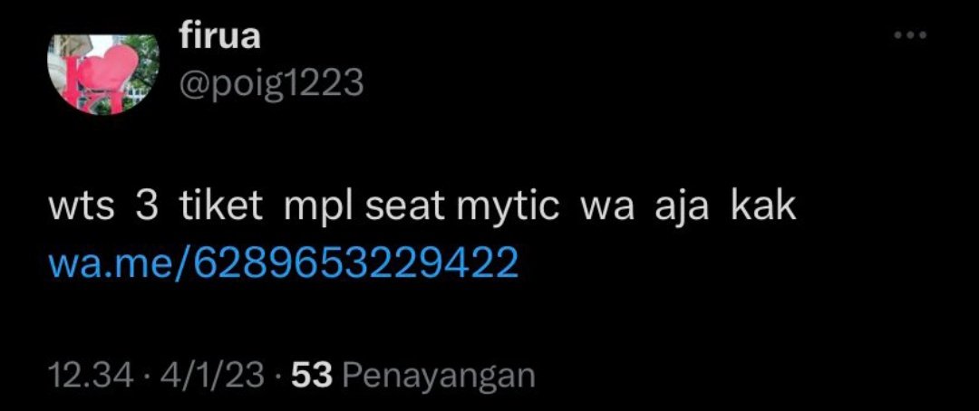 anileeturuu's tweet photo. help retweet biar ngk ada yang kena lagi yaa

intinya ini orang penipu buat yang mau cari tiket apapun mau tiket mpl tiket apapun jangan mau diajak transaksi sama dia, banyak alasan, untuk transaksi menggunakan bank BRI
383401056567535, A.N
MUHAMMAD ARIFIN NASUTION

t #zonauang https://t.co/ToBeHuovXz