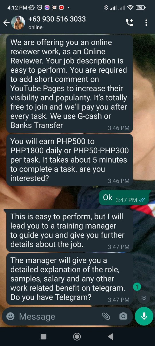 tech49_pb's tweet photo. @gmanetwork 
Please be vigilant about this and make an effort to trace these people scamming others that are not fully equipped with fraud awareness and are using your Network name. https://t.co/xrVzng7xn7