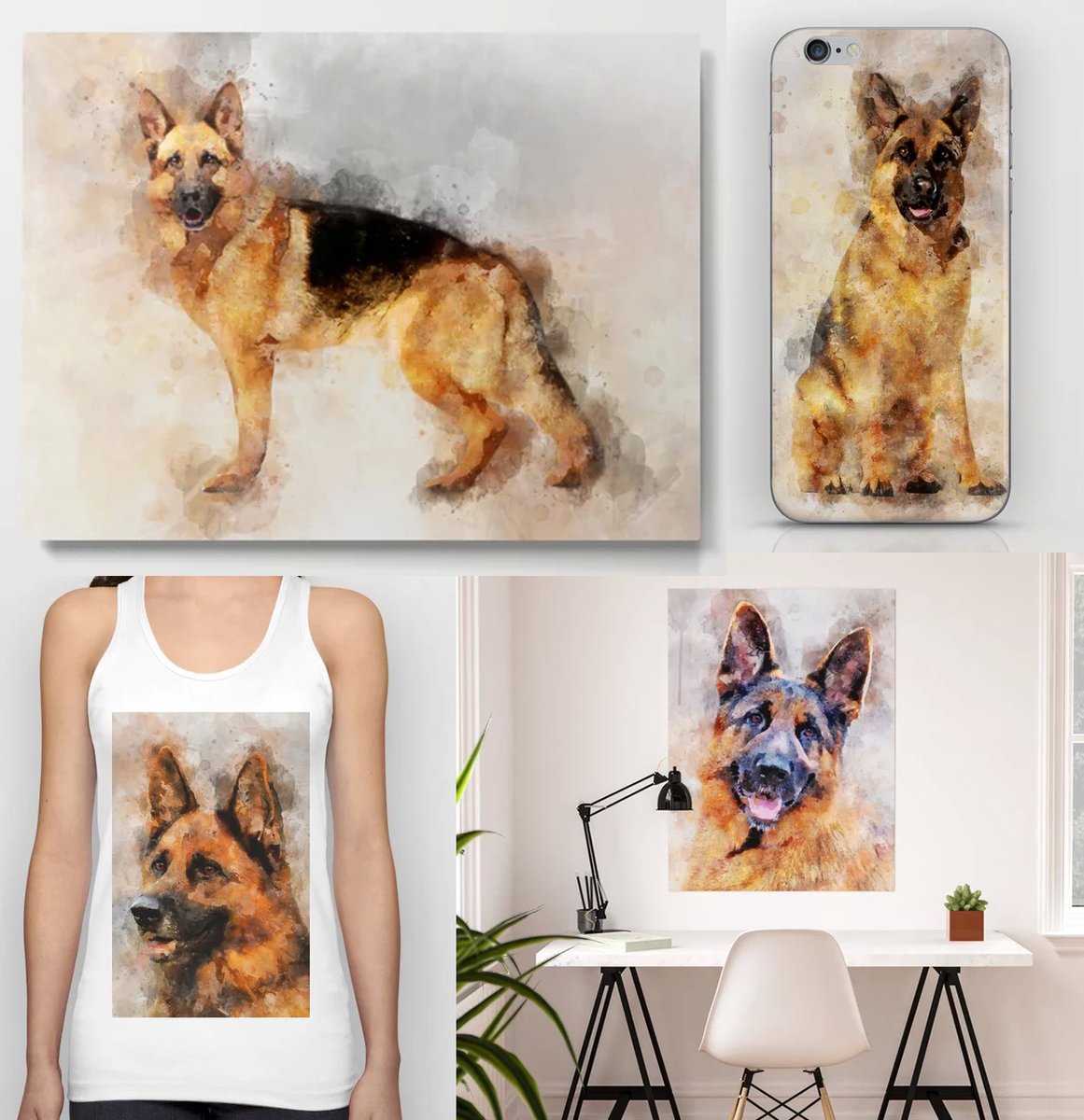 German Shepherd Dog Watercolor
fineartamerica.com/featured/germa…

#GermanShepherdDog #dog #GermanShepherd #pet #animal #painting #drawing #AYearForArt #homedecor #interiordecor #WallArt