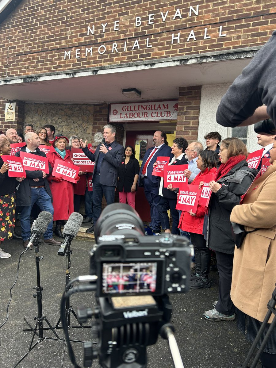 Sir Keir Starmer is in Medway today ahead of May’s local elections.