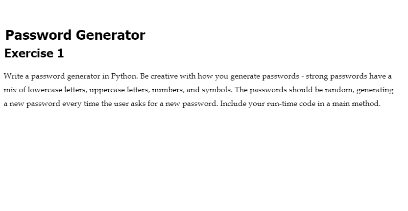barbaraheaven68's tweet image. @pythonhomework1, How do I ensure that the passwords generated by my Python program are strong and secure?
#pythonprogramming #pythonhomeworkhelp #onlineguide #pythonhelp #domypythonhomework #university #studytips #questionsolution #profesionalhelp #getprofessionalhelp #python