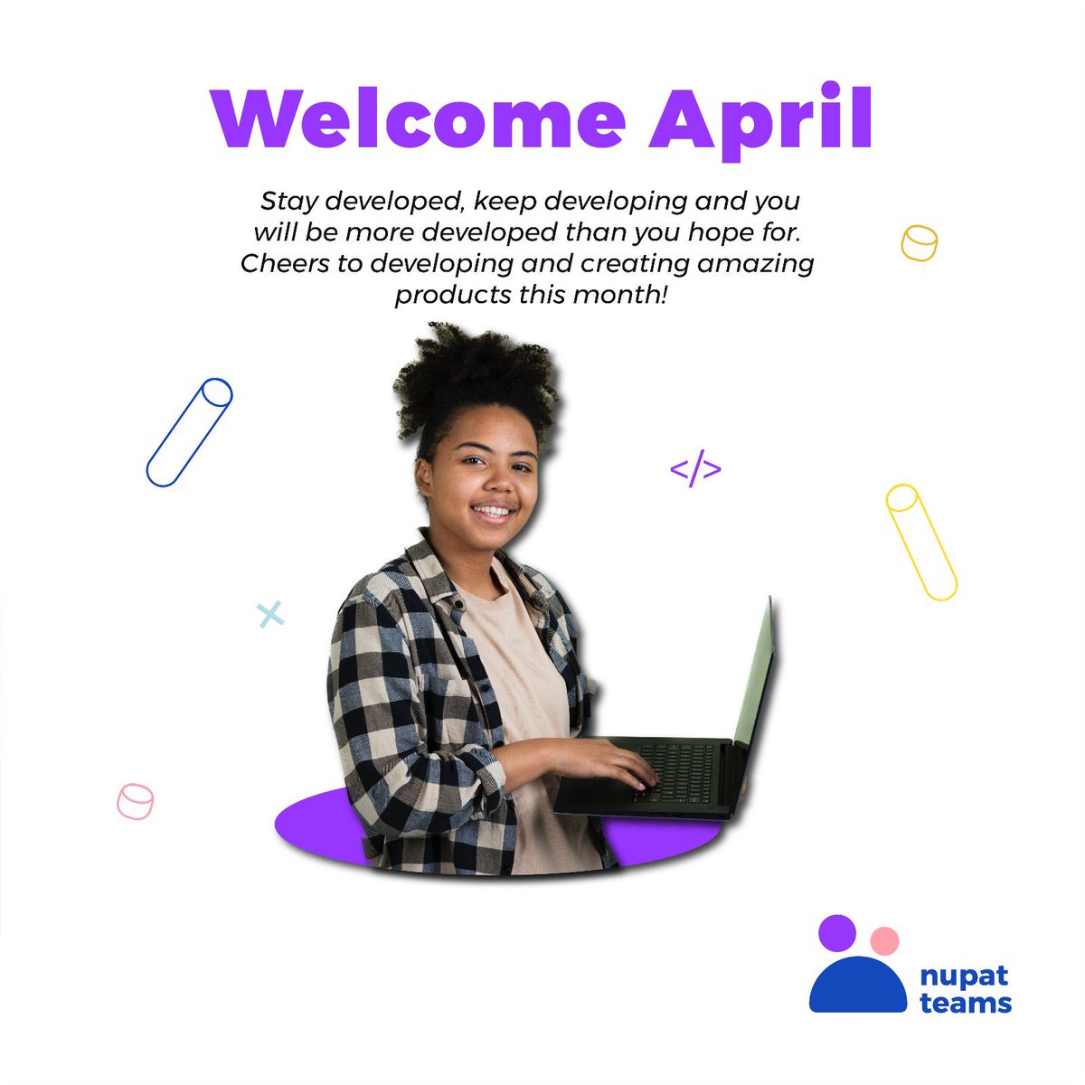 Let keep developing to stay ahead of the game. Happy new month from us to you 💜

#april