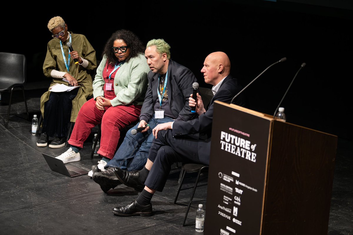 Was on an amazing panel at an amazing event by @TheStage #FutureOfTheatre @CSSDLondon with @ArtsParker_UK @TalawaTheatreCo @RoundhouseLDN Photo by David Monteith-Hodge