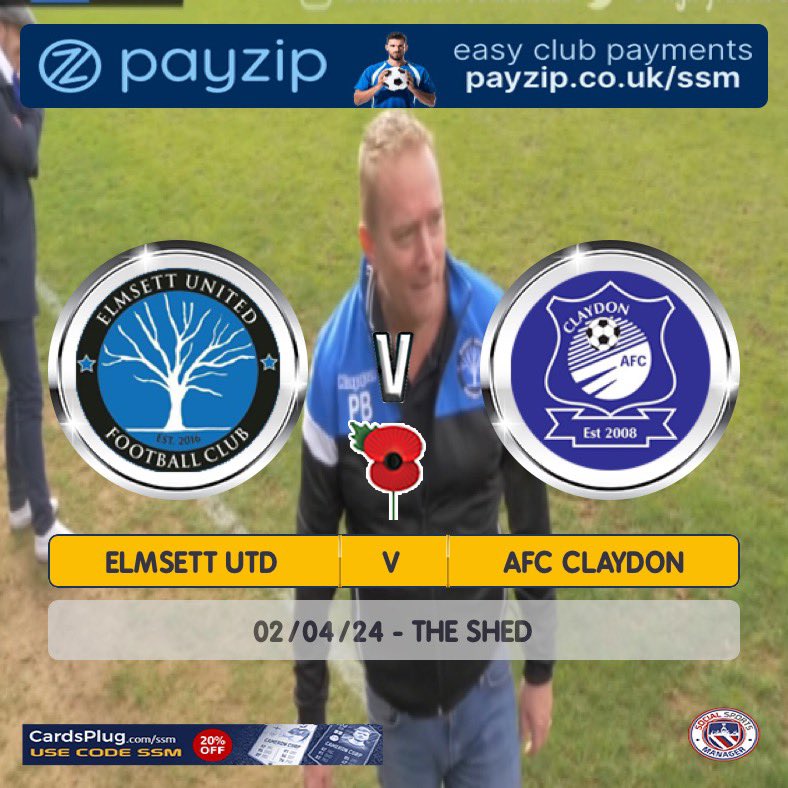 Back at The Shed tomorrow. 

📆 2nd April
🆚 <a href="/AFC_Claydon/">AFC Claydon</a> 
🏆 ISFL Division 1
📍 The Shed
⏱ 10:30am

#EUFC #UpTheElmsett 🔵⚪️
