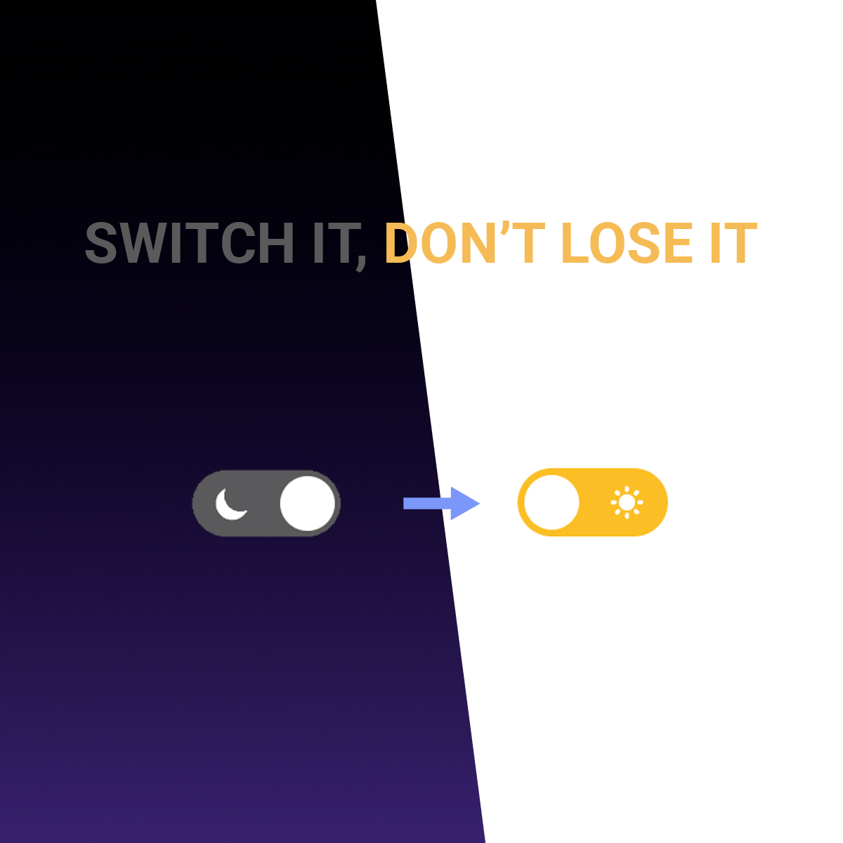 As you guys know, opto-psychiatrists have found links between 'dark mode' and reckless consumer behavior online.

As a result, and due to excess degeneracy detected on our platform, we will be discontinuing dark mode &amp; enforcing light mode in 2 weeks

"Switch it, Don't lose it."