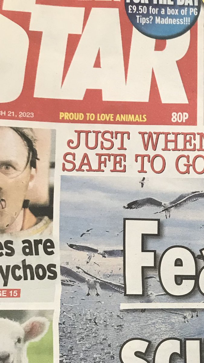 “Proud to love animals” as proceeds  to call an animal “psycho feathered scumbags”