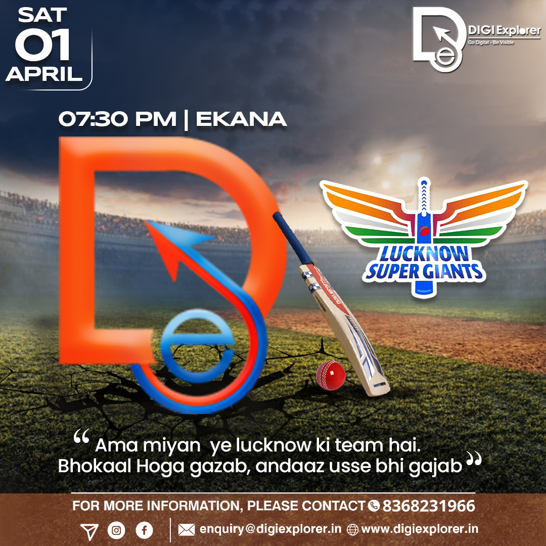 digi_explorer's tweet photo. LSG Get us Higgghhh on Scores Today! 🫡🏏 #LSGvsDC

#IPL2023 #LucknowSuperGiants #DigiExplorer #Cricket #Lucknow https://t.co/QTkQQJlRFm