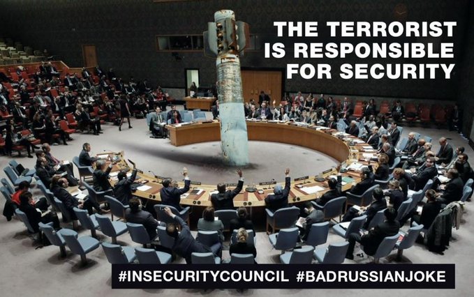Mok1967SG's tweet photo. #FoolsDay 
#BadRussianJoke 
#InsecurityCouncil 
#RussiaIsATerroristState 
#Day402
#BanRussiaFromOlympicGames 
#BanRussianSport 
#SaturdayMood 
#SaturdayMorning 

The greatest Joke of ALL Time! https://t.co/MUZB9gOPSy