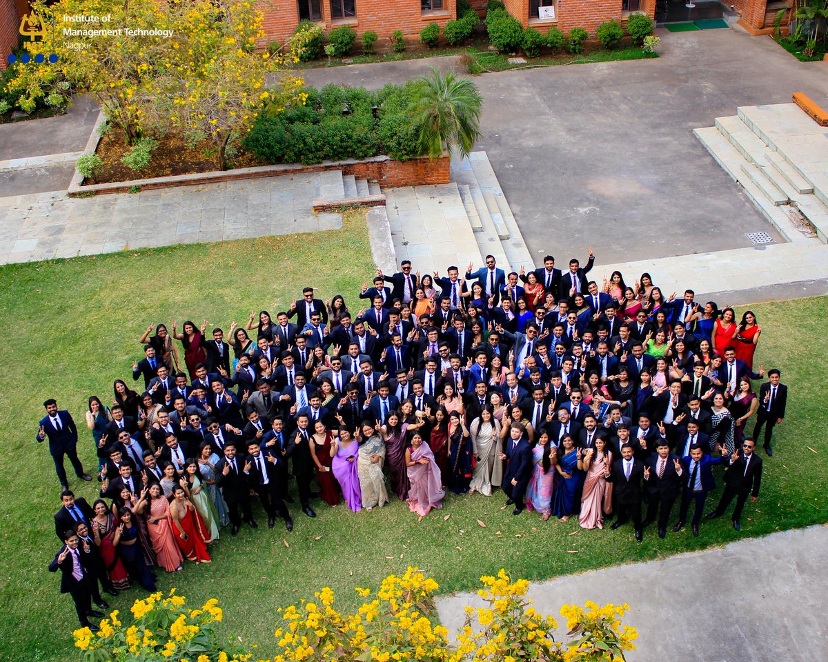 As the batch of 2021-23 bid their adieu and move towards a bright horizon, here is a #souvenir from the Official Batch Shoot captured by the Corporate Communication Committee. With #elated hearts, the fraternity at #IMTNagpur wishes them the best in life. #TheIMTNExperience