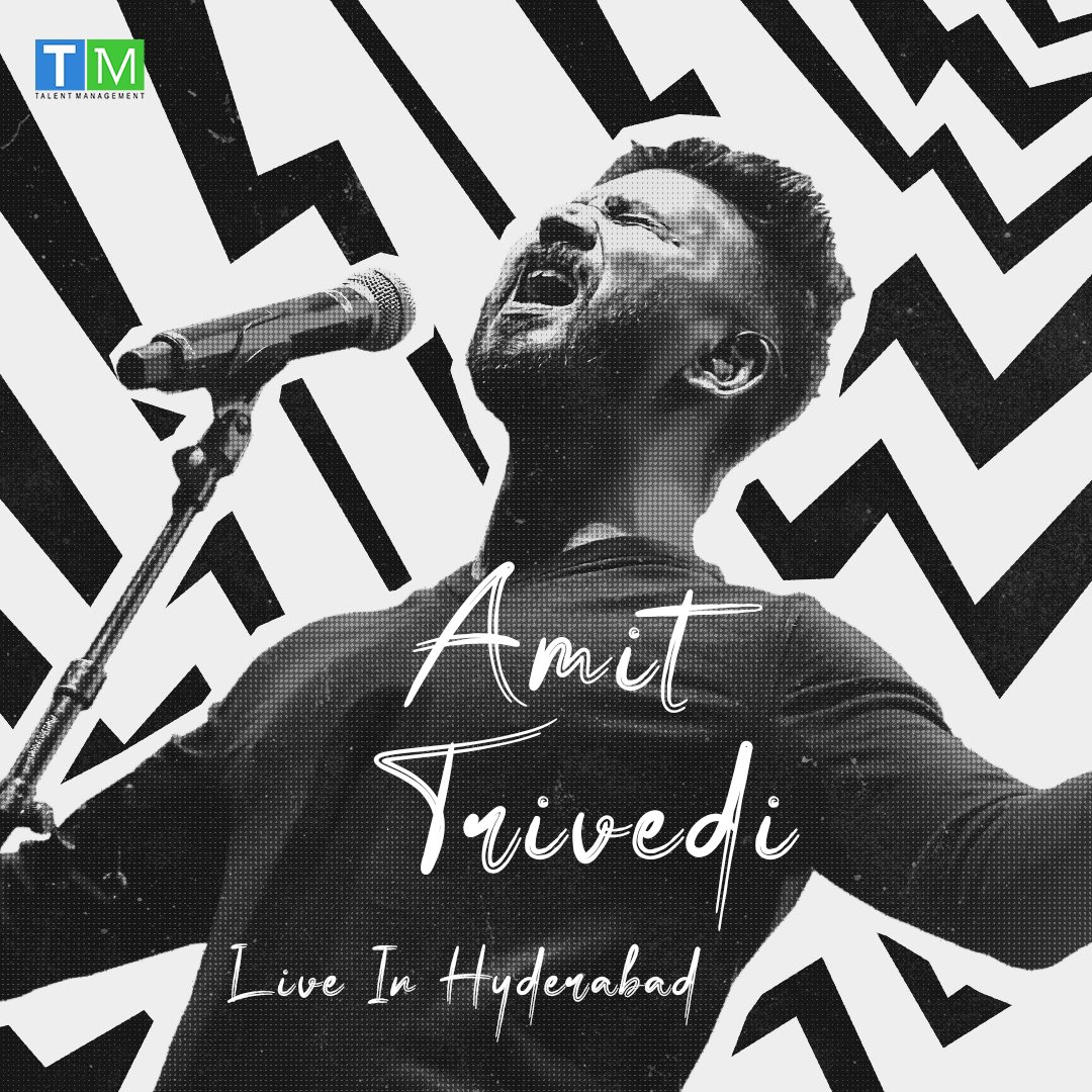 He is the vibe, he is the MOMENT on stage.
@ItsAmitTrivedi live tonight in Hyderabad.

#tmtm #tmexclusive #tmtalentmanagement #amittrivedi #amittrivedimusic #vocals #voice #singers #singerslife #singersspotlight #explore #livemusic
