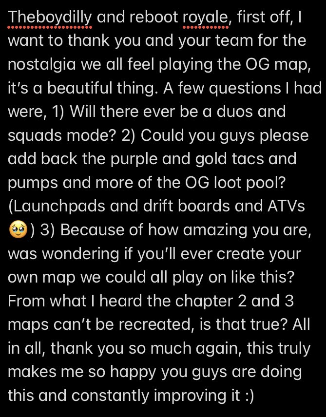 OGFortniteFan1's tweet photo. @TheBoyDilly @RebootRoyale #fortnite #RebootRoyale #FortniteCreative2 https://t.co/Joe80vexys