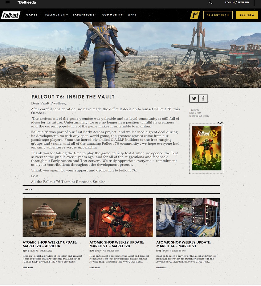 SpudGR's tweet photo. #𝗙𝗮𝗹𝗹𝗼𝘂𝘁𝟳𝟲 #FO76  #Fallout  #Falloutphotography #Bethesda #vaultec
Bethesda drop end of days massive nuke
https://t.co/utZkQODpvG https://t.co/cdCzyE5r70