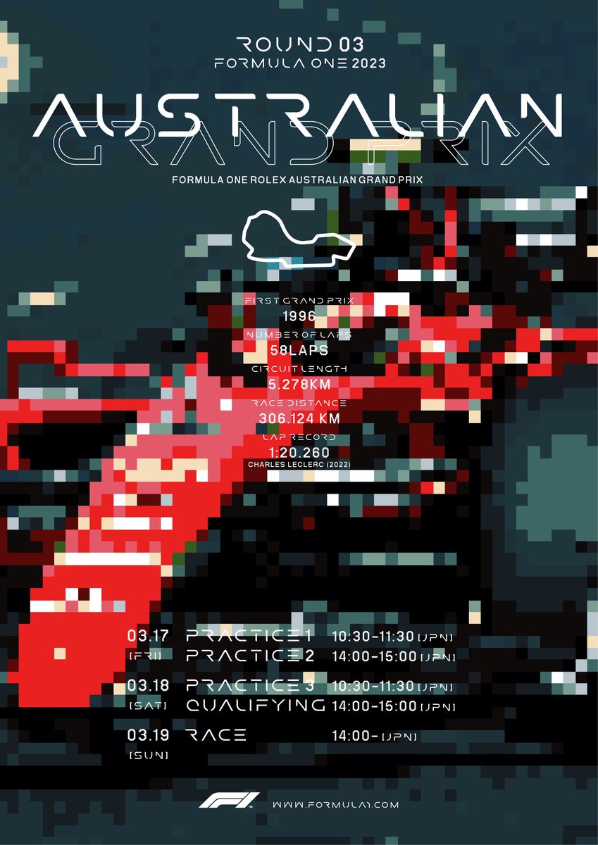 tomoya0309n's tweet photo. vol.58 | ORIGINAL POSTER DESIGN
DATE 2023.03.31

#GRAPHICDESIGN
#TYPOGRAPHY
#POSTERDESIGN
#グラフィックデザイン
#タイポグラフィー
#ポスターデザイン
#FORMULA1
#FORMULAONE
#AUSTRALIANGP
#F1JP
#オーストラリアGP
#T_DESIGN https://t.co/AhdCzth6yh