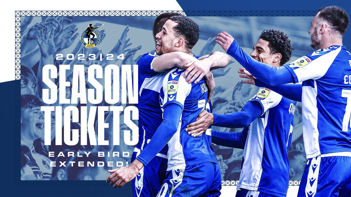 Official_BRFC's tweet photo. 🙌 Due to the demand for in-store services, we are pleased to announce that the Early Bird Season Ticket window has been extended until 4pm on Monday 3rd April. 

The store will be open until 12pm today and as normal on Monday.

https://t.co/WXJJPWINXG https://t.co/3l6MTtsS23