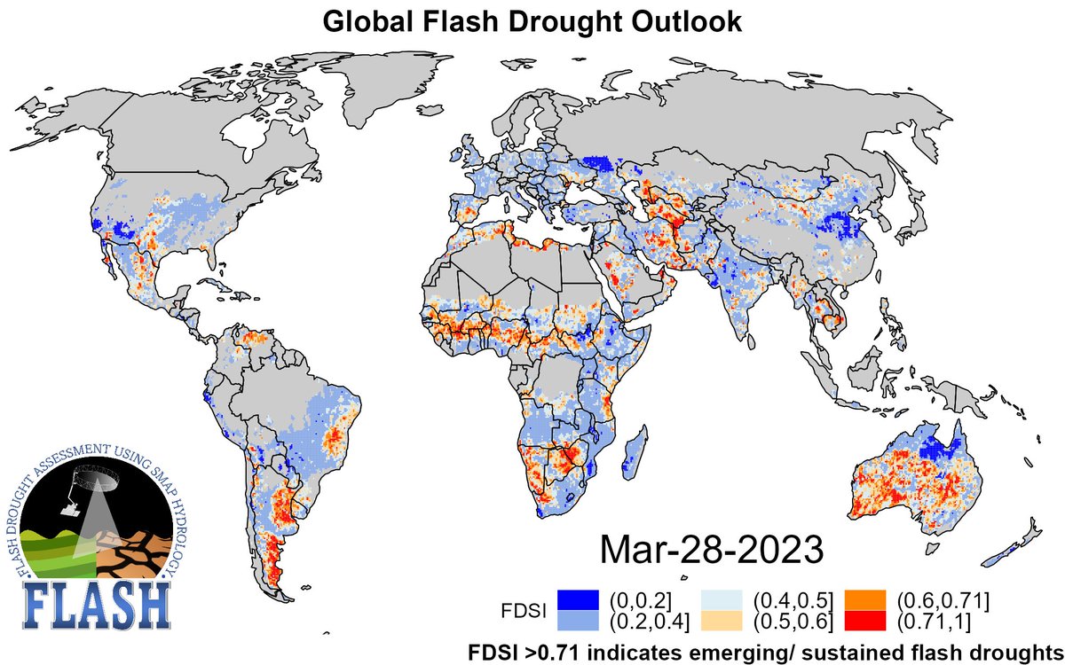 FLASH: FLash Drought Assessment using SMAP Hydrol. tweet media
