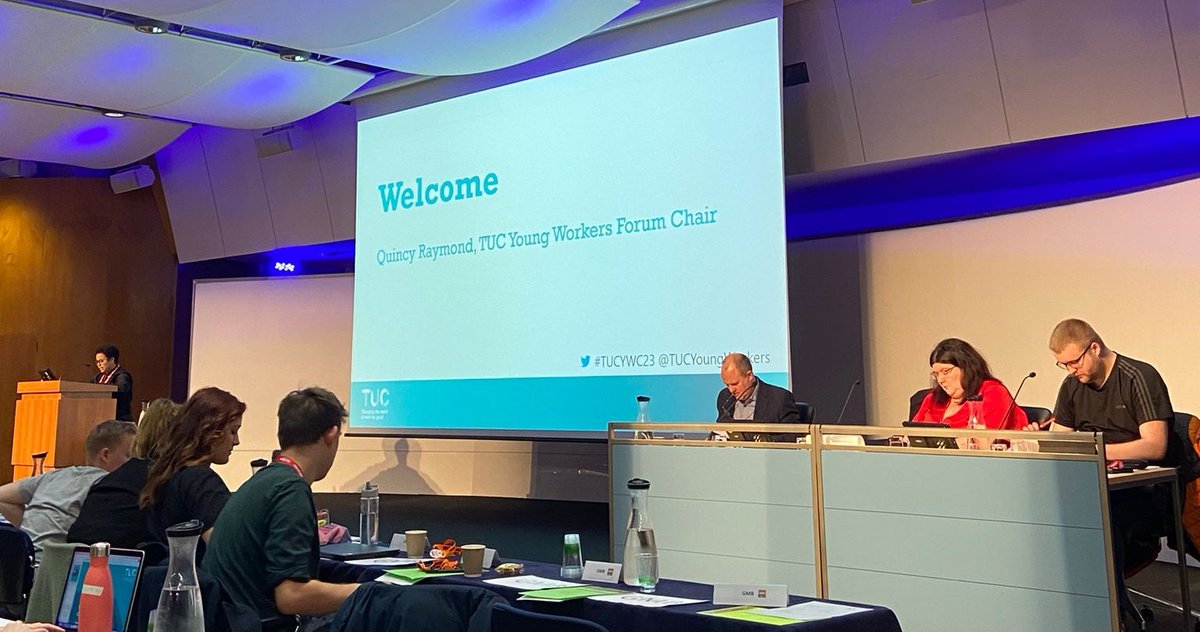 Quincy Raymond welcoming the delegation and visitors to the conference #TUCYWC23