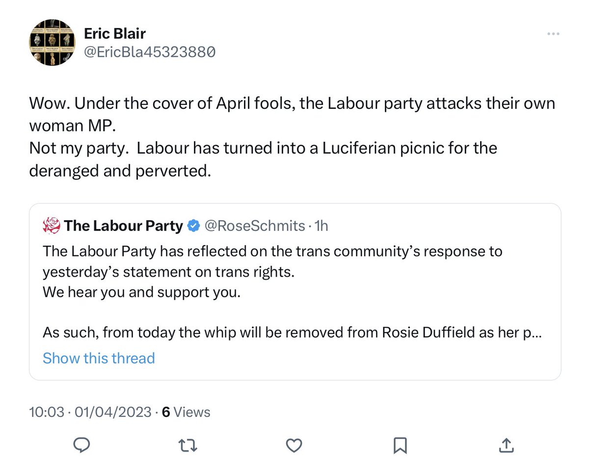 RoseSchmits's tweet photo. Here at the Labour Party we are proud to be a Luciferian Picnic for the deranged and perverted community https://t.co/qTnRAgJqsf
