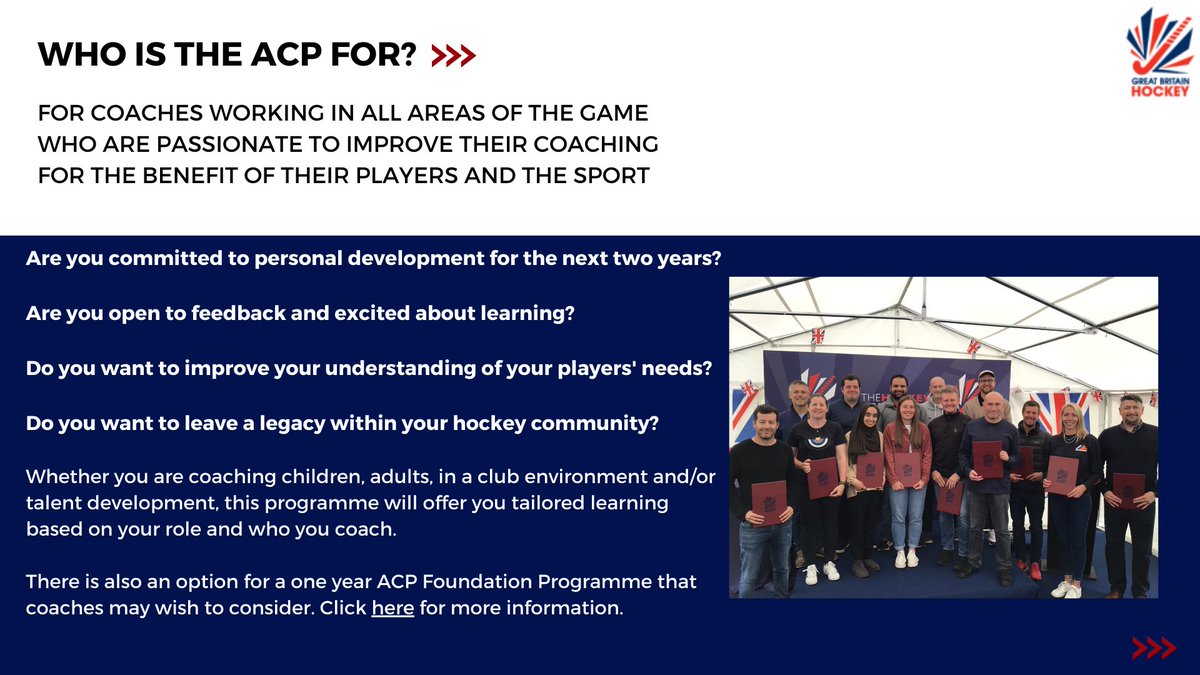 Thanks for your feedback on how busy you have been preparing for the end of the season. 

As a result we have extended the deadline for the Advanced Coach Programme to allow more people the chance to join the 2023 intake!

New deadline is Mon 17th April

➡️tinyurl.com/5n7a4bmr