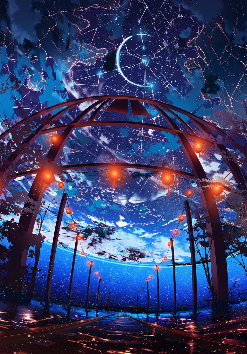 scenery star (sky) sky no humans starry sky cloud night  illustration images