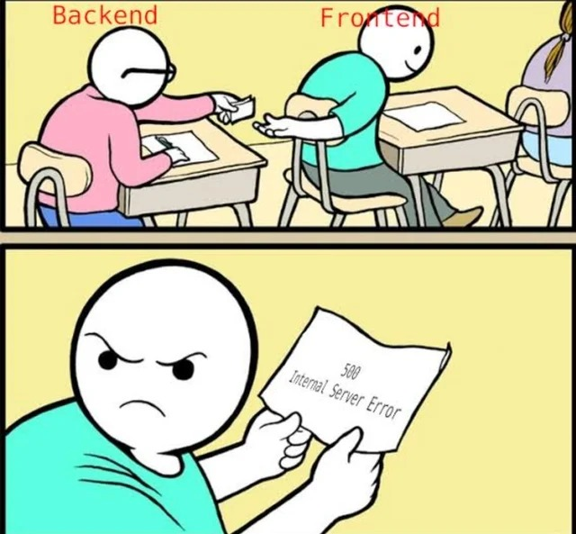 dunyahcodes's tweet photo. Backend developers being savage for a minute!😂😂 https://t.co/FLeYX4VzWJ