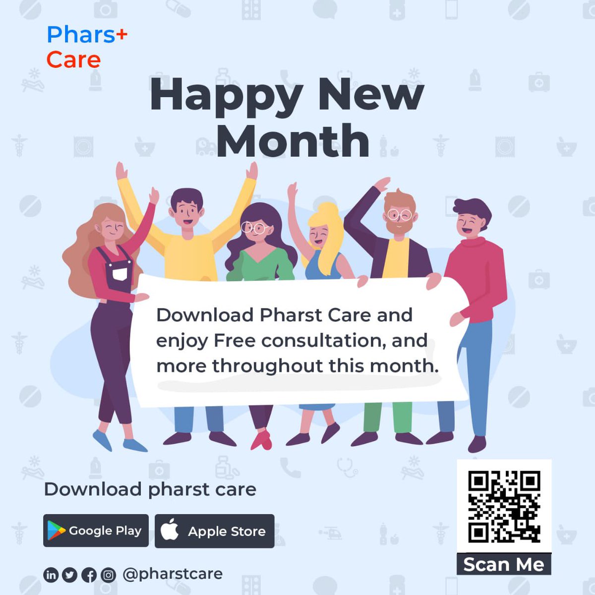 Cheers to a new month of good health and wellness🔥.  Remember, your health is your greatest asset😉, stay committed to healthy habits.

What's new?🥳🥳
It's about to even get better on Pharstcare😜. 
Stay tuned.....87%🔥
#innovation #pharstcare #digitalpharmacy
