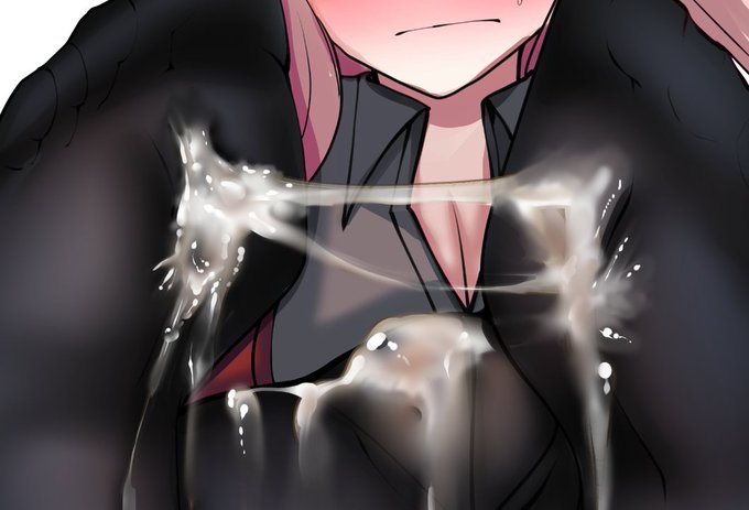 この人また黒タイツとザーメン描いてますね。 