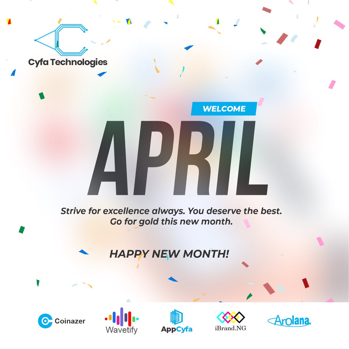 Cyfatechnology's tweet photo. Happy new month from cyfa 😇 https://t.co/Z3LDDSGDbM