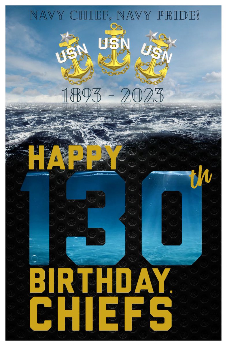 Happy 130th birthday Navy Chief Petty Officers!!! Thank you for your service and leadership!!!! Let’s hear from all our Navy Chiefs past and present! Navy Chief! Navy Pride! #NavyChiefNavyPride #Anchoredinpride #anchoredinnavalstationnorfolk