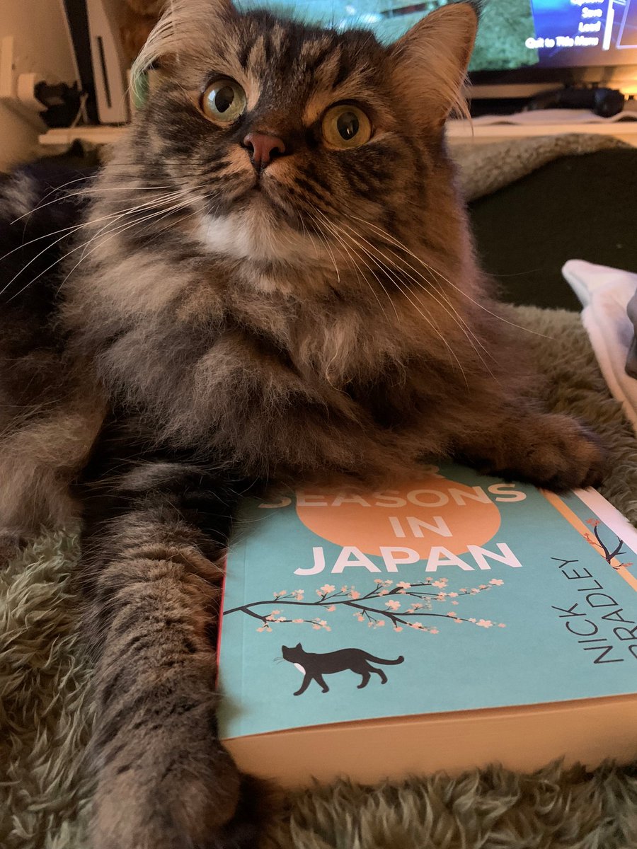 Thank you so much <a href="/nasubijutsu/">Nick Bradley</a> and <a href="/DoubledayUK/">Doubleday Books</a> for a copy of ‘Four Seasons In Japan’! I’m so excited to start it but it looks like I’m going to wait until Yuki is finished 😹