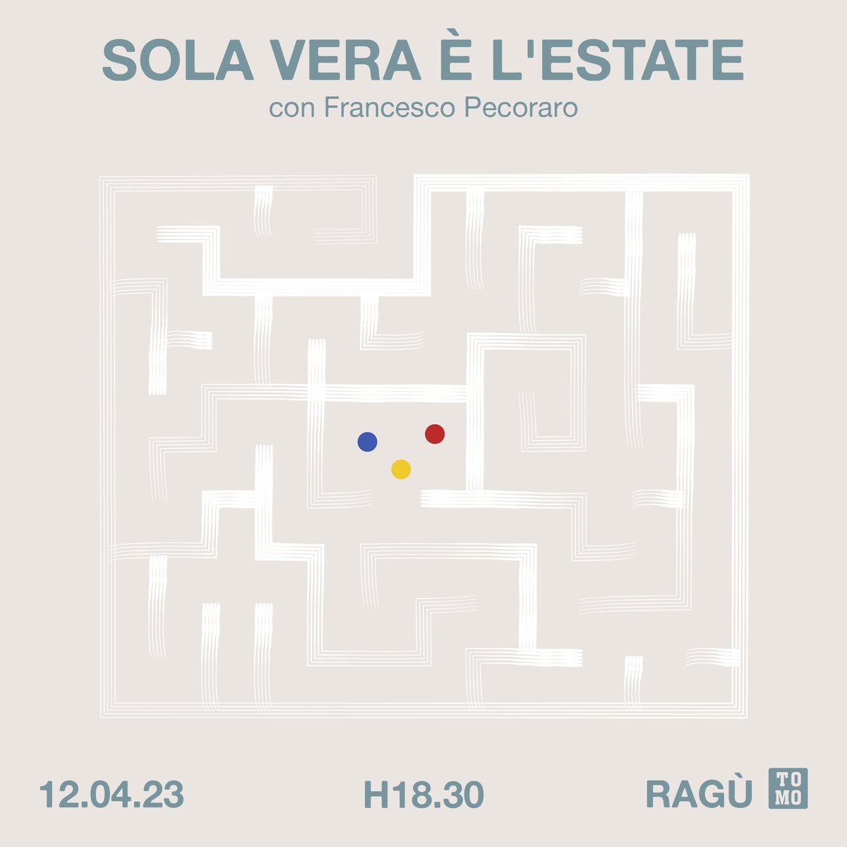 Il 12 aprile da <a href="/tomolibreria/">TOMO Libreria Caffè</a> presentiamo l'ultimo libro di @pecoraro_fr :