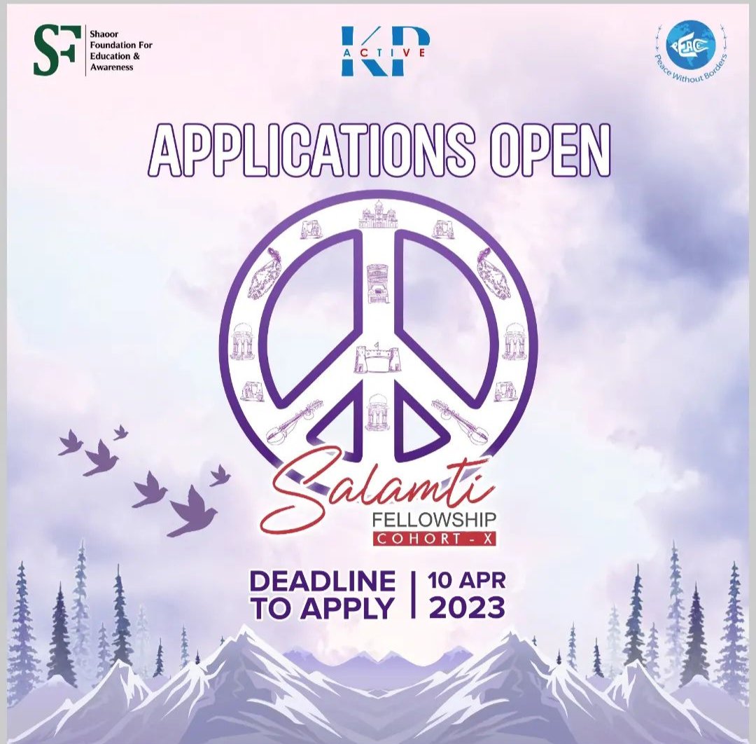 The wait is over!
#𝐒𝐚𝐥𝐚𝐦𝐭𝐢𝐅𝐞𝐥𝐥𝐨𝐰𝐬𝐡𝐢𝐩 #𝐂𝐨𝐡𝐨𝐫𝐭𝐗 𝐀𝐩𝐩𝐥𝐢𝐜𝐚𝐭𝐢𝐨𝐧𝐬 𝐚𝐫𝐞 𝐋𝐈𝐕𝐄!

𝐀𝐩𝐩𝐥𝐢𝐜𝐚𝐭𝐢𝐨𝐧 𝐅𝐨𝐫𝐦: 
docs.google.com/forms/d/1yyZmy…

𝐃𝐄𝐀𝐃𝐋𝐈𝐍𝐄: 10th 𝐀𝐩𝐫𝐢𝐥 𝟐𝟎𝟐𝟑

#ActiveKP  #applynow #kyberPakhtunkhwa #opportunity
#fullyfunded