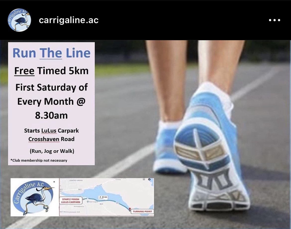 tarasmith2012's tweet photo. Day 91 🙌🏻 another timed #5km with #carrigalineac &amp; a coffee ☕️ &amp; great chats after. Brilliant start to the weekend! Still not over my watch recording 4.99km 🤯😭 #100daysofwalking #runtheline https://t.co/1uvryu14oc