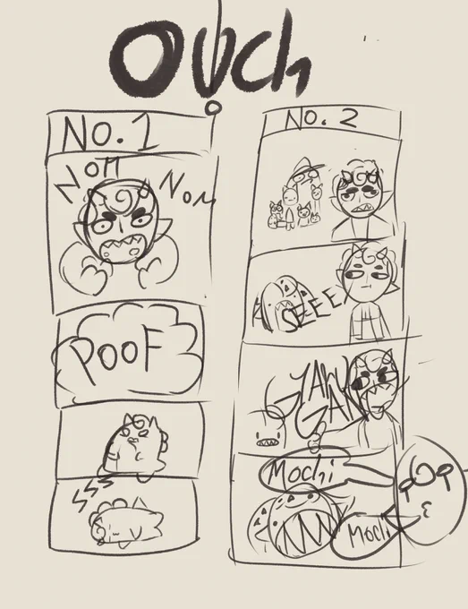 #ouchiart 4koma oneshot
Ou1ch (Read left to right) 
