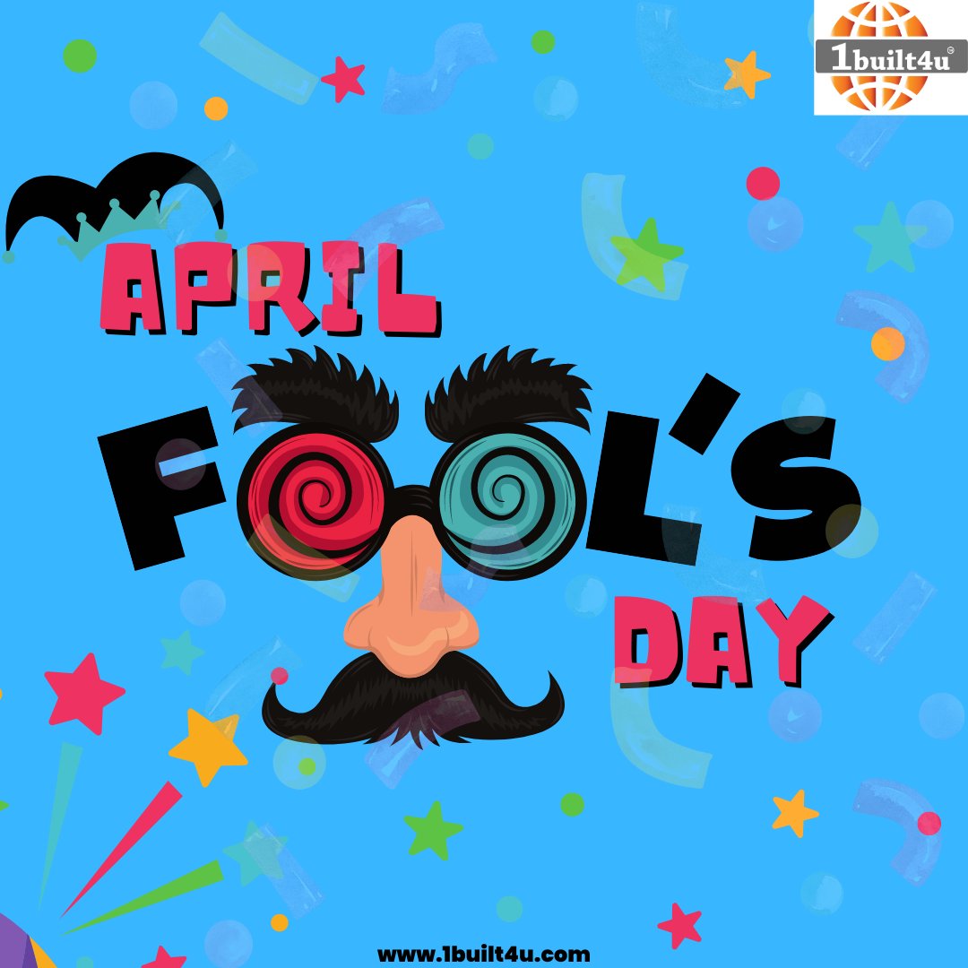 1built4udotcom's tweet photo. "Happy April Fool's Day! Let the pranks begin 😜🎉"
#1built4u
#AprilFoolsDay
#Prankster
#Trickster
#JokesOnJokes
#FoolishFun
#LaughOutLoud
#TrickOrTreat
#AprilFoolsPranks
#SillySaturdays
#JustForLaughs https://t.co/Brzn99XgFr