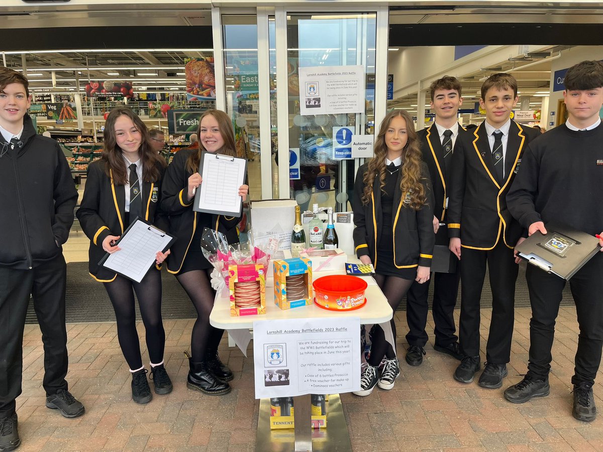 Pop down to <a href="/Tesco/">Tesco</a> in Alloa for our Battlefields Trip Raffle. Loads of wonderful prizes donated by loads of super local businesses! We are here until 2pm!

See you there!