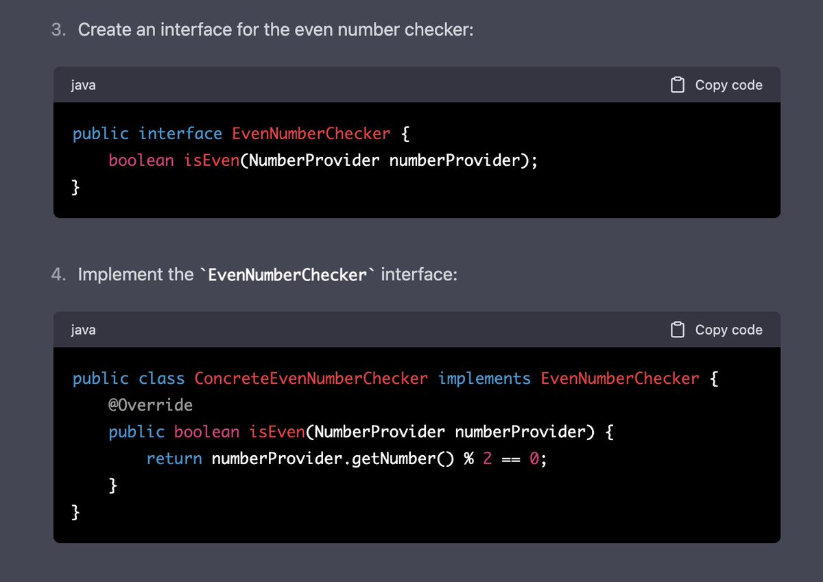 ajermakovics's tweet photo. Good news everyone! ChatGPT can generate code that conforms to FizzBuzzEnterpriseEdition standard https://t.co/MNJNoTOp63 https://t.co/0scFEY943q