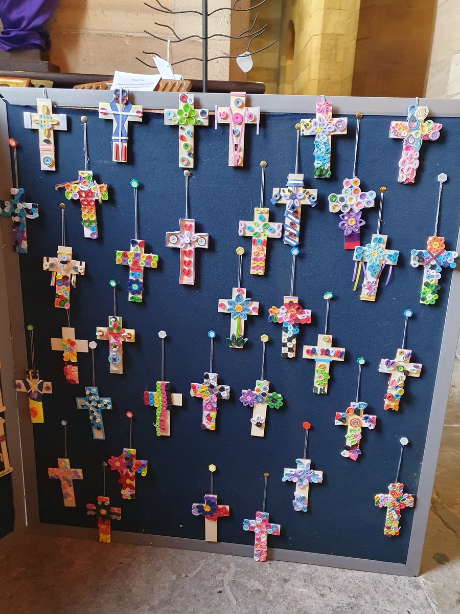 broughtonparish's tweet photo. @broughtonschool have designed some amazing crosses in preparation for Easter and they are now up in church. Join us tomorrow at our Palm Sunday services (2nd April) at 8.00am BCP Eucharist; 11.00am Eucharist or 6.30pm Evensong. https://t.co/UbA64JrkQt