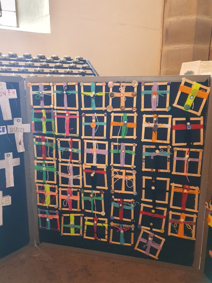 broughtonparish's tweet photo. @broughtonschool have designed some amazing crosses in preparation for Easter and they are now up in church. Join us tomorrow at our Palm Sunday services (2nd April) at 8.00am BCP Eucharist; 11.00am Eucharist or 6.30pm Evensong. https://t.co/UbA64JrkQt