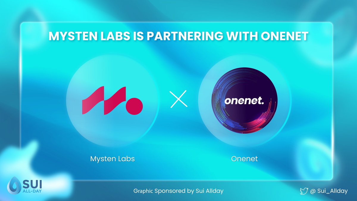 Sui_allday's tweet photo. 🚀MYSTEN LABS IS PARTNERING WITH ONENET 🎮

🕹️ It will to take gaming on the @SuiNetwork to the next level. 🔥

#MystenLabs #OneNet #SuiNetwork #Gaming #SuiTestnet #SuiEcosystem https://t.co/zq1w9n251L