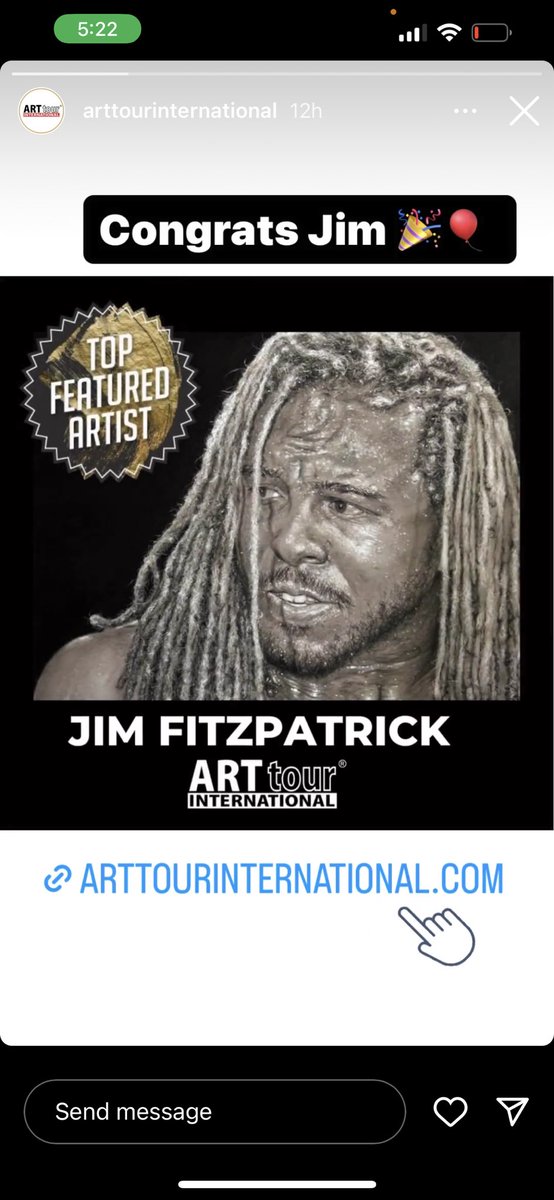 JimFitzartphoto's tweet image. Jim’s ATIM’s Top Featured Artist today! He thanks Viviana Puello Alan Grimandi  Yadira Roman &amp;amp; the rest of @ArtTourInternational Visit ArtTourInternational.com to read his story #vividartsnetwork #atimtop60master #Create4peace #jimfitzpatrick #hyperrealism #art #realisticdrawing