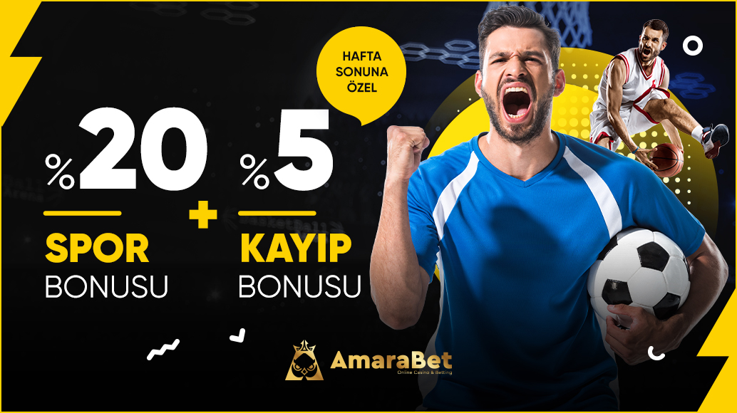 #Amarabet 'ten Hafta Sonu Özel⚠️

💳Hafta sonu özel %20 Yatırım Bonusu !
♻️Olası kayıpta %5 kayıp Bonus !
💸10 Dakikada Çekim Garantisi !

✅En yüksek bonuslar için; linktr.ee/amarabet