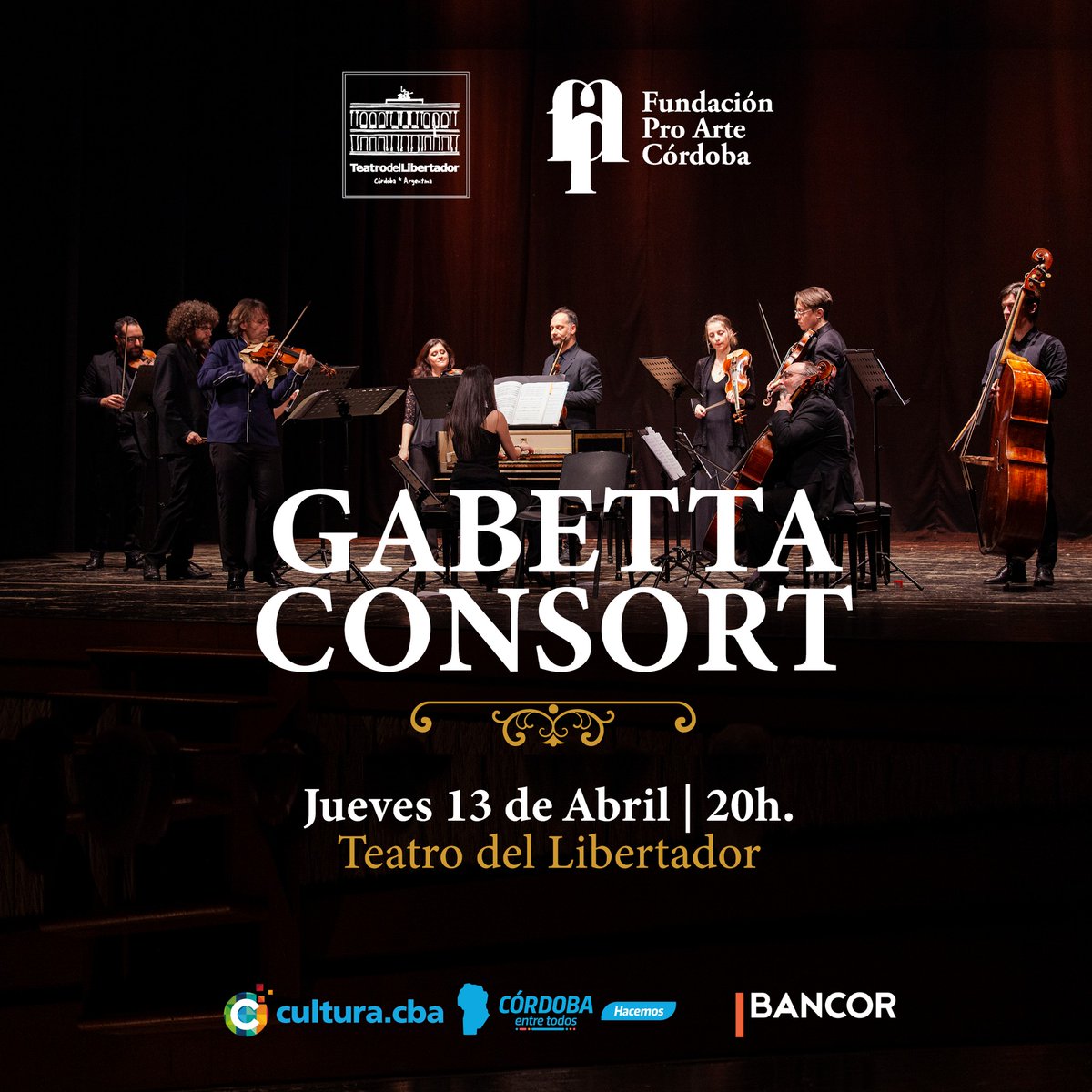 allegro_spatial's tweet photo. La @FundProArteCBA se enorgullece en presentar  a #GabettaConsort en la apertura de su Temporada de Conciertos 2023, una excelente agrupación de música barroca del panorama.
https://t.co/FwANIjrhft https://t.co/PCHozs5hXN
