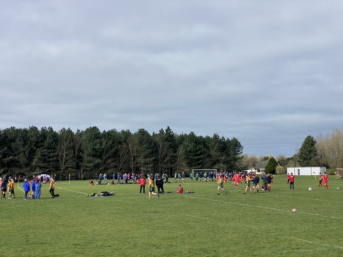 Having fun at the National Rugby today. Games have been won for North East and we have got the beautiful weather!