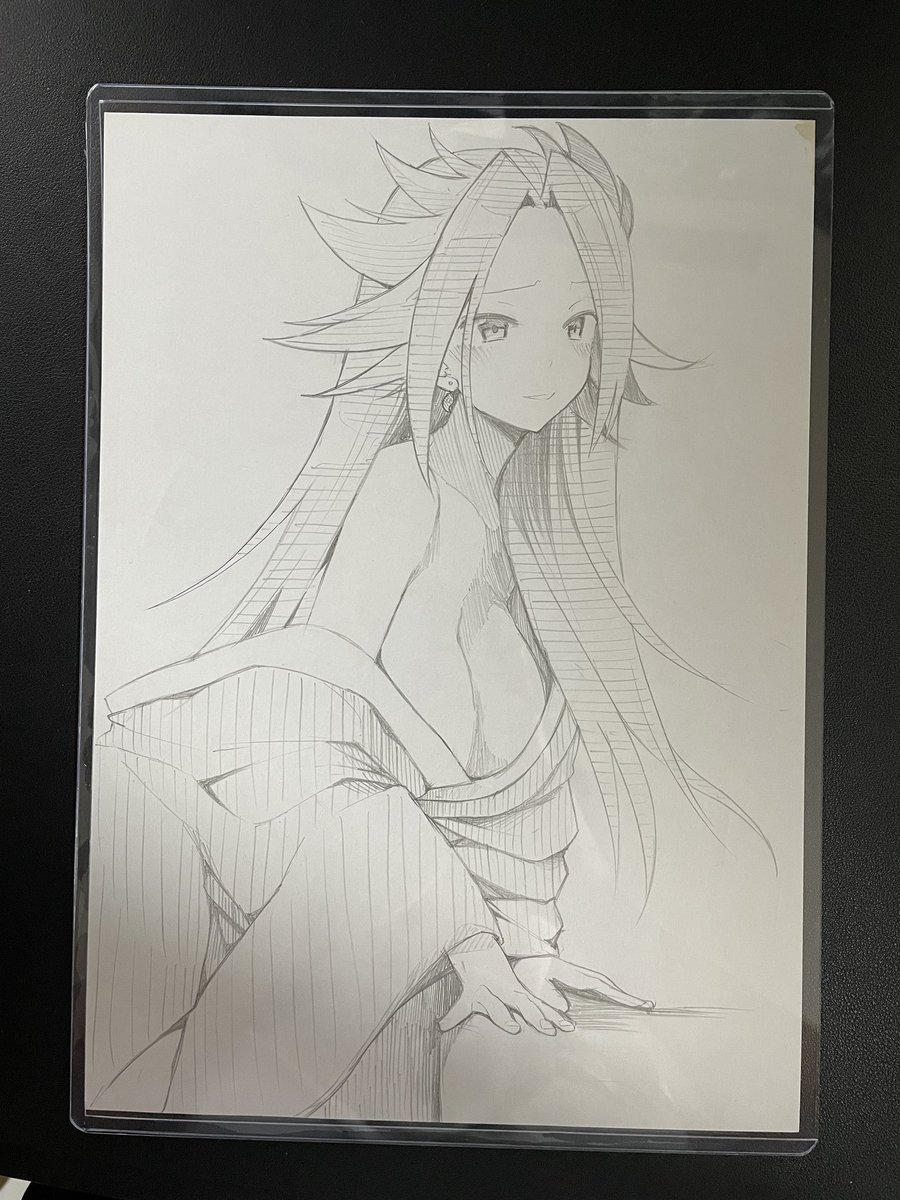 隼鷹の一枚だけあったので原画も持っていきます。例の如く3000円くらいで。 