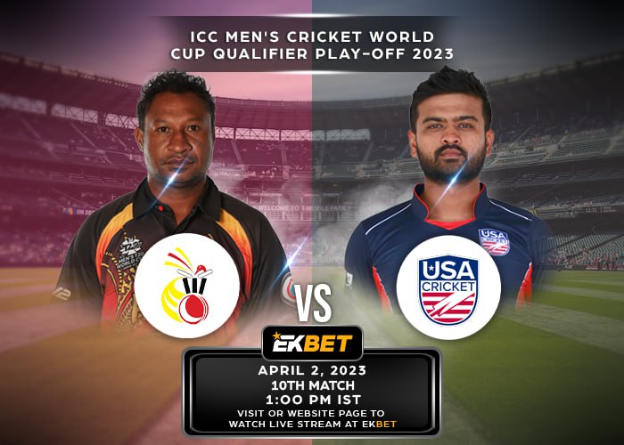 EKBET_Updates's tweet photo. 🏆 ICC Men’s Cricket World Cup Qualifier Play-Off 2023 🏏
PAPUA NEW GUINEA 🆚 UNITED STATES

🔟th MATCH – Who will between the two teams? Support your favorite team and be updated to all cricket actions~

Affiliate WhatsApp Number ☎️ +63 906 437 5892

#EKBET #10thMatch #PNG #USA https://t.co/TCNak2Mzsr